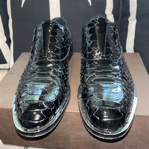 Louis Vuitton snakeskin men's shoes